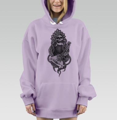 Игра на балалайке, Hoodie Mjhigh Dig Mel, Fiolet, утепленная