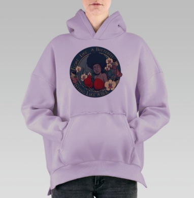 Кассиус, Hoodie Oversize Fiolet, утепленная