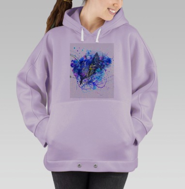 Кит и маяк, Hoodie Oversize Fiolet