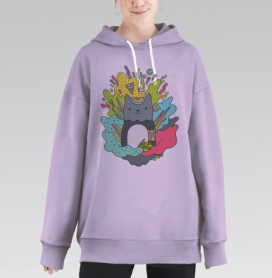 Котей, Hoodie Long Oversize Fiolet