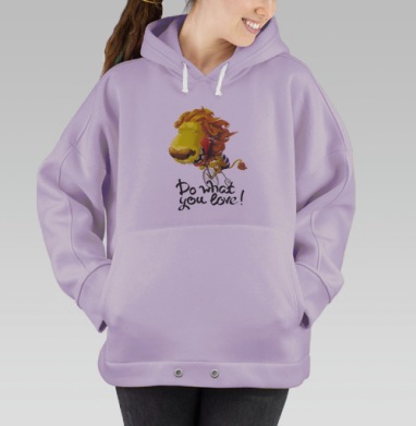 Лев на велосипеде, Hoodie Oversize Fiolet