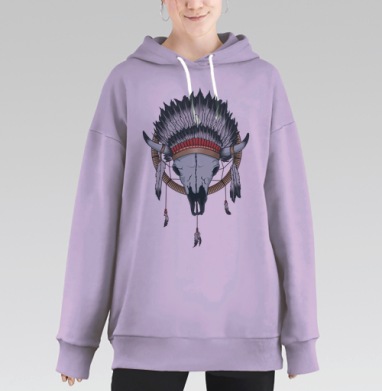 Ловец снов, Hoodie Long Oversize Fiolet