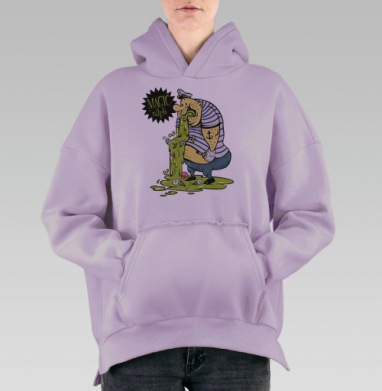 MAGIC RALPH, Hoodie Oversize Fiolet, утепленная