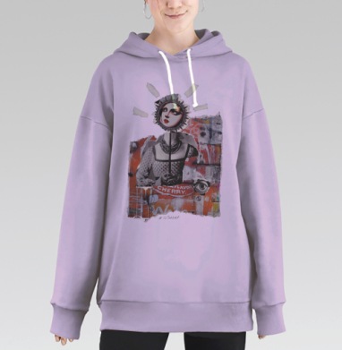 Маска, Hoodie Long Oversize Fiolet