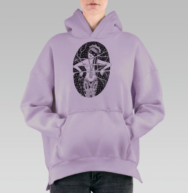 Мечтает, Hoodie Oversize Fiolet, утепленная