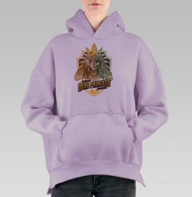 Мертвая царевна, Hoodie Oversize Fiolet, утепленная