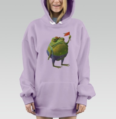 Мистер Жаба, Hoodie Mjhigh Dig Mel, Fiolet, утепленная
