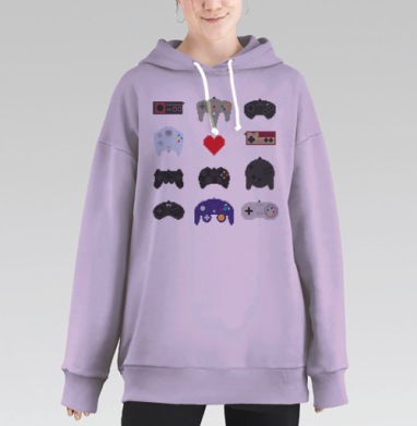 МОЕ ДЕТСТВО, Hoodie Long Oversize Fiolet