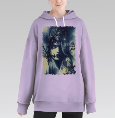 Ночные фантазии, Hoodie Long Oversize Fiolet