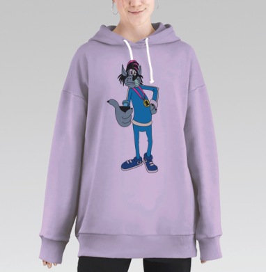 Ну, селфи, Hoodie Long Oversize Fiolet