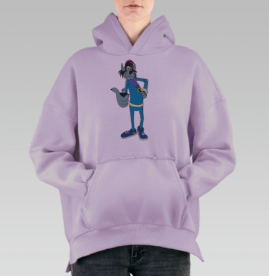 Ну, селфи, Hoodie Oversize Fiolet, утепленная