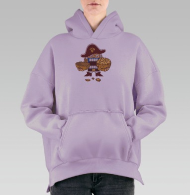 Nutcracker, Hoodie Oversize Fiolet, утепленная