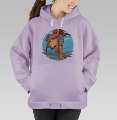 Она может все, Hoodie Oversize Fiolet