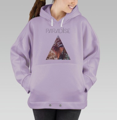 Paradise, Hoodie Oversize Fiolet