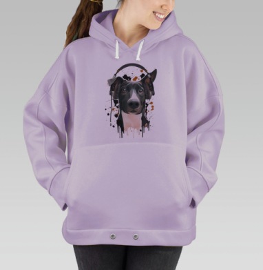 Пёс меломан, Hoodie Oversize Fiolet