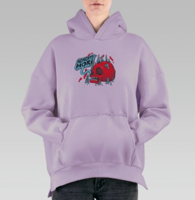 Помни о смерти, Hoodie Oversize Fiolet, утепленная