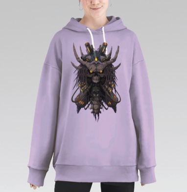 Power Lich, Hoodie Long Oversize Fiolet