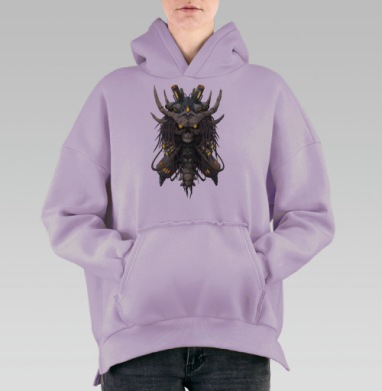 Power Lich, Hoodie Oversize Fiolet, утепленная