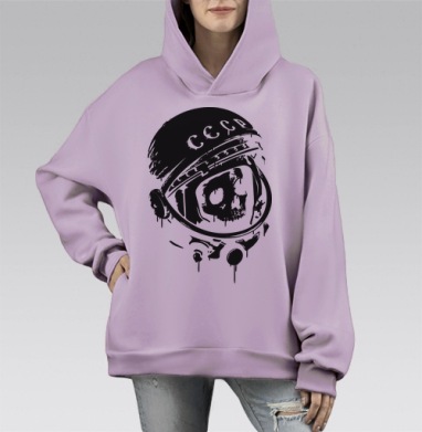 Прости, Юра, Hoodie Mono Fiolet, оверсайз, утепленная