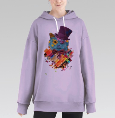 ПсихоКэт, Hoodie Long Oversize Fiolet