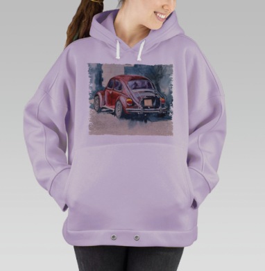 Ретро букаш, Hoodie Oversize Fiolet
