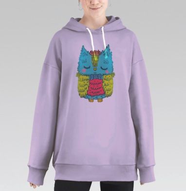Совушк, Hoodie Long Oversize Fiolet