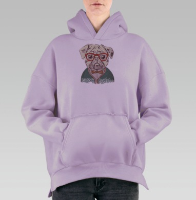 Стиляга, Hoodie Oversize Fiolet, утепленная