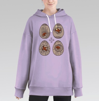 Весна воронов, Hoodie Long Oversize Fiolet