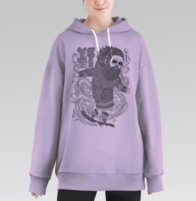 ЙЕТИ, Hoodie Long Oversize Fiolet