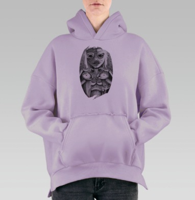Йоланди, Hoodie Oversize Fiolet, утепленная