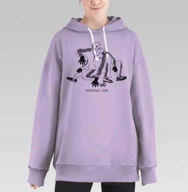 Человек Паук Человек Паук Тарантула Человек, Hoodie Long Oversize Fiolet