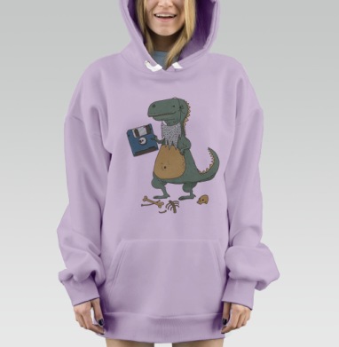 Dino, Hoodie Mjhigh Dig Mel, Fiolet, утепленная