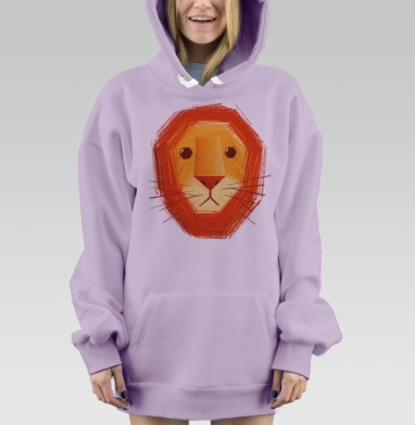 Грустный лев, Hoodie Mjhigh Dig Mel, Fiolet, утепленная