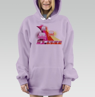 GTA Mj Race, Hoodie Mjhigh Dig Mel, Fiolet, утепленная