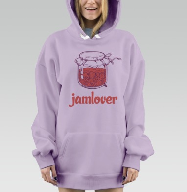 Jamlover – Сладкоешкам посвящается, Hoodie Mjhigh Dig Mel, Fiolet, утепленная