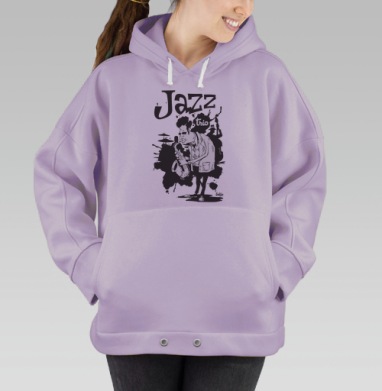 Jazz trio, Hoodie Oversize Fiolet