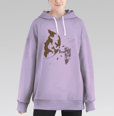 Космо, Hoodie Long Oversize Fiolet