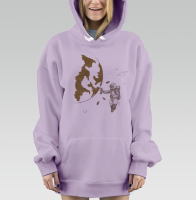 Космо, Hoodie Mjhigh Dig Mel, Fiolet, утепленная