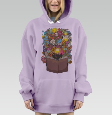 Кот ученый, Hoodie Mjhigh Dig Mel, Fiolet, утепленная