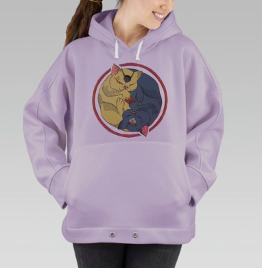 Кото-китч, Hoodie Oversize Fiolet