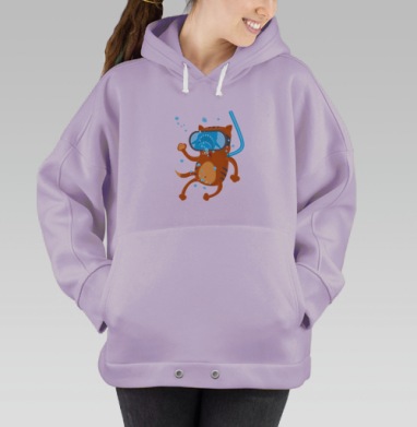 Кото дайвинг, Hoodie Oversize Fiolet