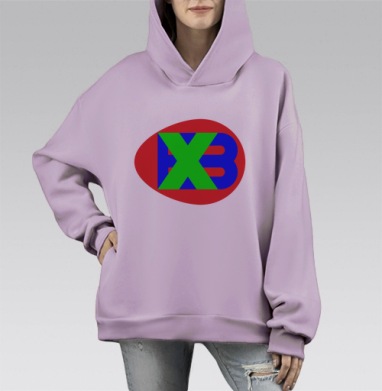 Красно зеленый синий символ православного праздника яйцо, Hoodie Mono Fiolet, оверсайз, утепленная