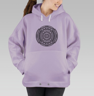 Круглое, Hoodie Oversize Fiolet