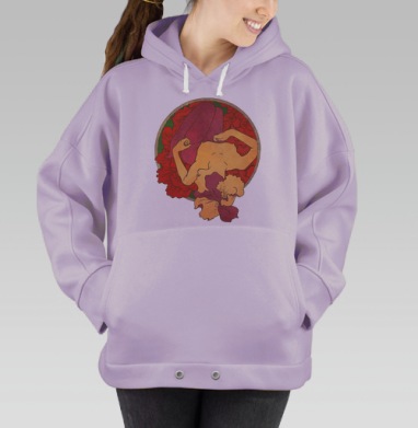 Lilium, Hoodie Oversize Fiolet