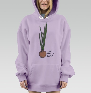 Лук ат ми, Hoodie Mjhigh Dig Mel, Fiolet, утепленная