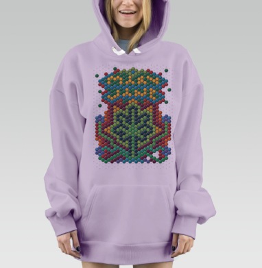 Maryjane, Hoodie Mjhigh Dig Mel, Fiolet, утепленная