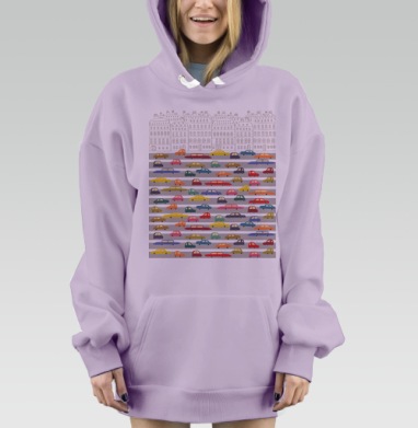 Машины, Hoodie Mjhigh Dig Mel, Fiolet, утепленная