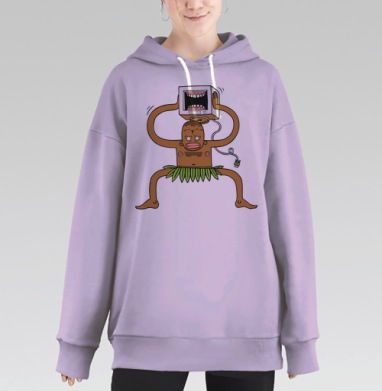Мумба-Юмба, Hoodie Long Oversize Fiolet