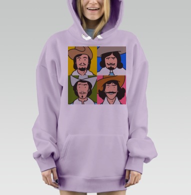 Мушкетеры, Hoodie Mjhigh Dig Mel, Fiolet, утепленная