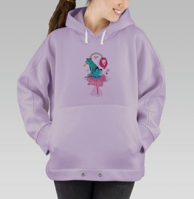 Play, Hoodie Oversize Fiolet